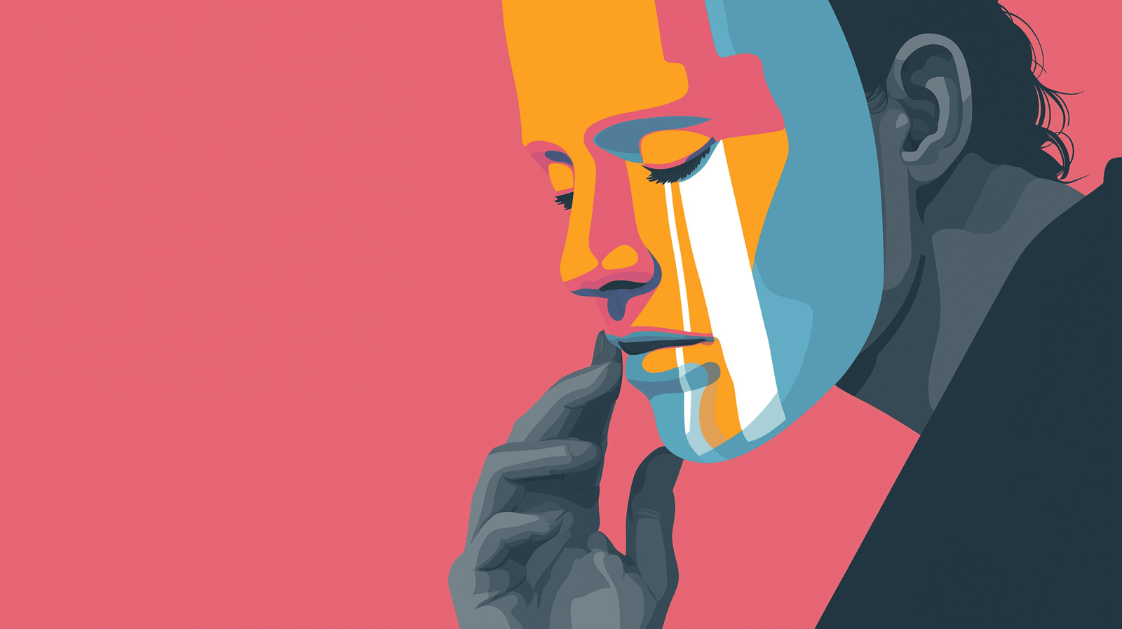 Wearing the mask of cringe.